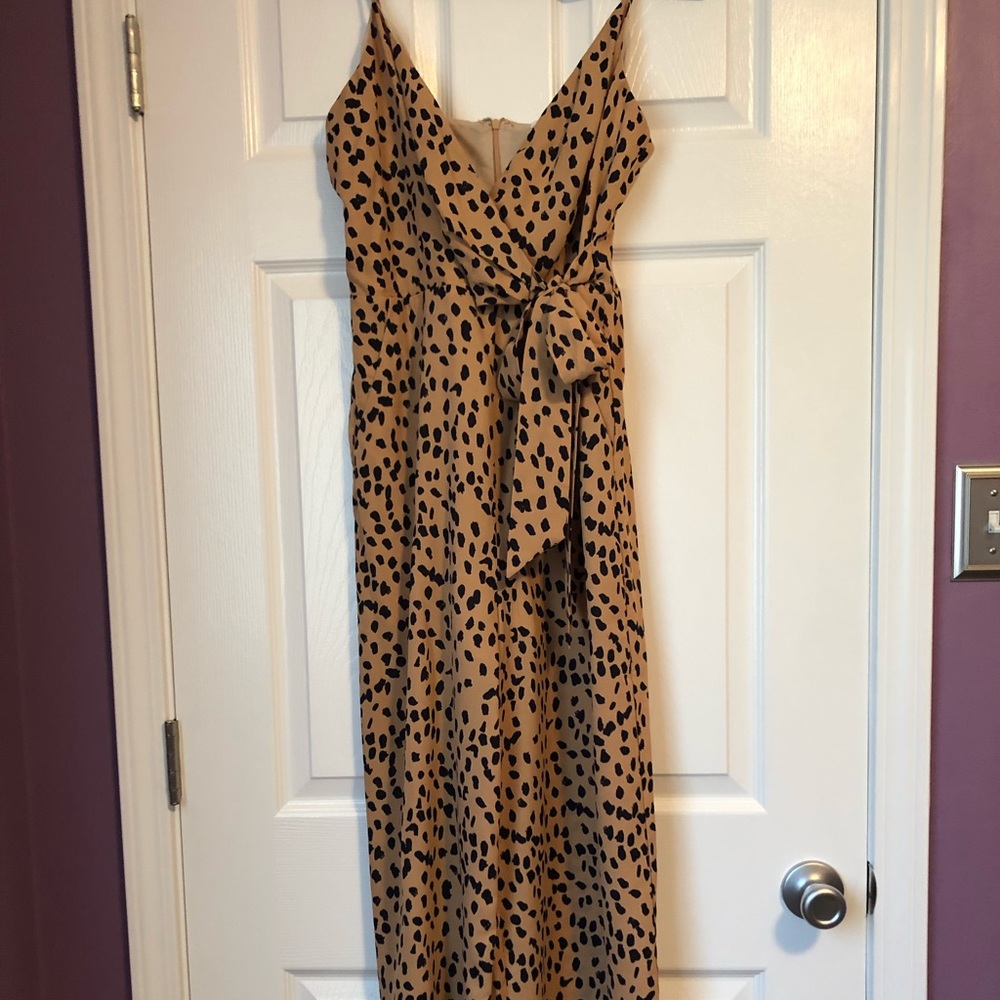 Women’s size M e.ssue animal print crop jumpsuit